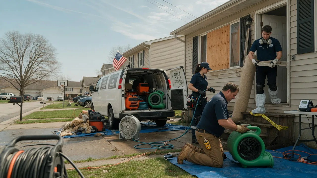 Water Damage Restoration in Vallonia, IN near me